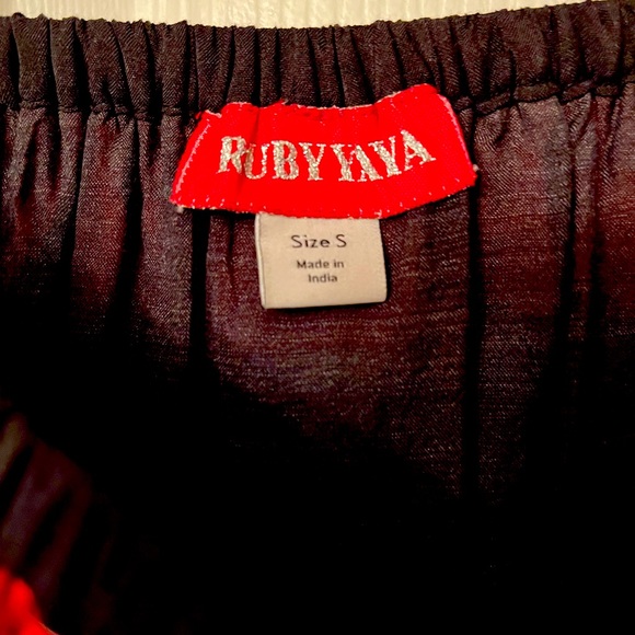 Fun and colorful maxi dress! Strapless/off shoulders/ruffle top. - Picture 2 of 2